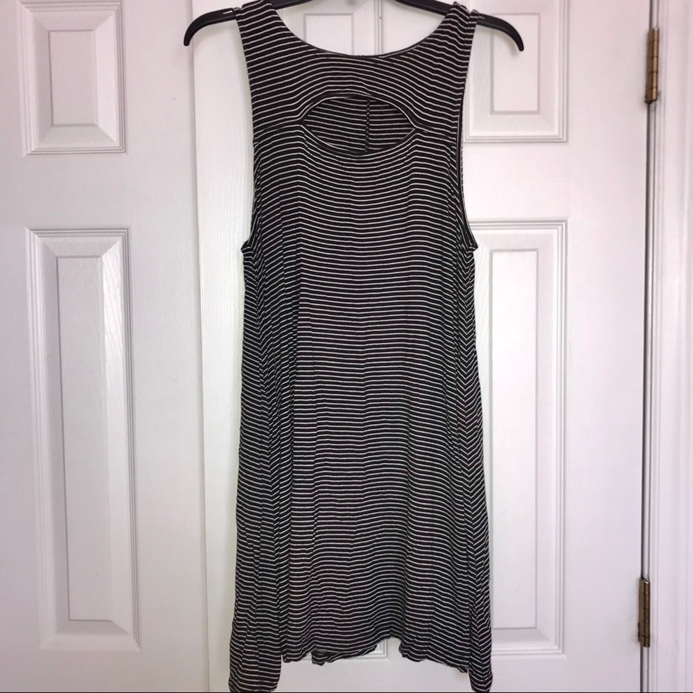 AEO Soft&Sexy Striped Chest Cut-Out Tank Dress